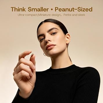 Xmenha Tiny Mini Invisible Earbuds Wireless Bluetooth Low Profile Micro Smallest Discreet Sleep Small Earbuds for Sleeping Small Ear Canals Invisible Ear Buds Mini Discreet Headphones