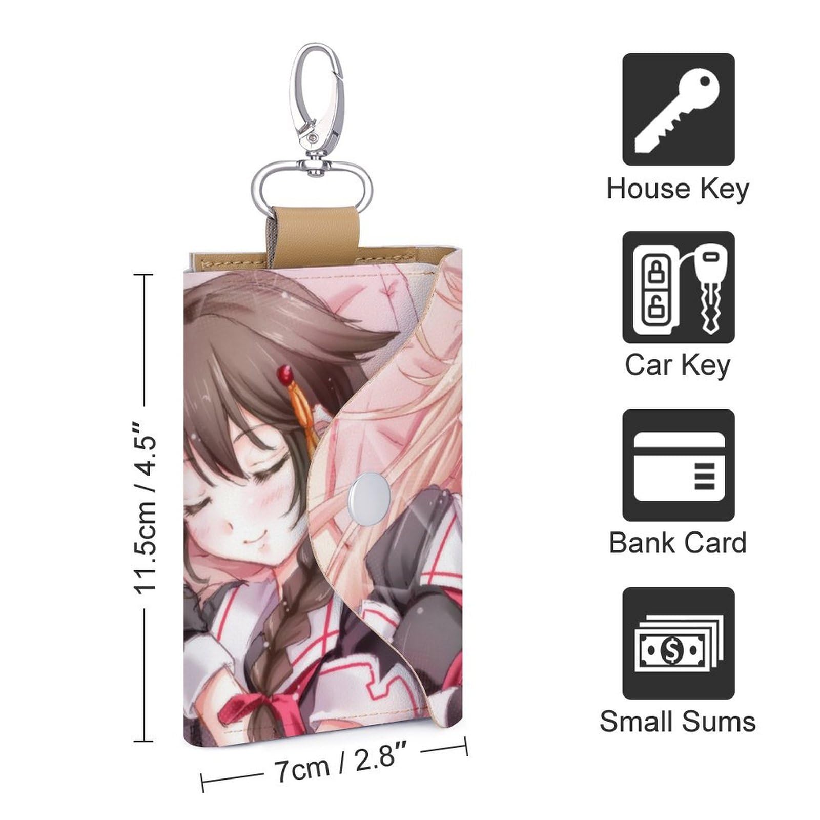 Amazon.co.jp: 艦これ 夕立&時雨 キーケーススマートキー対応 本革 6連