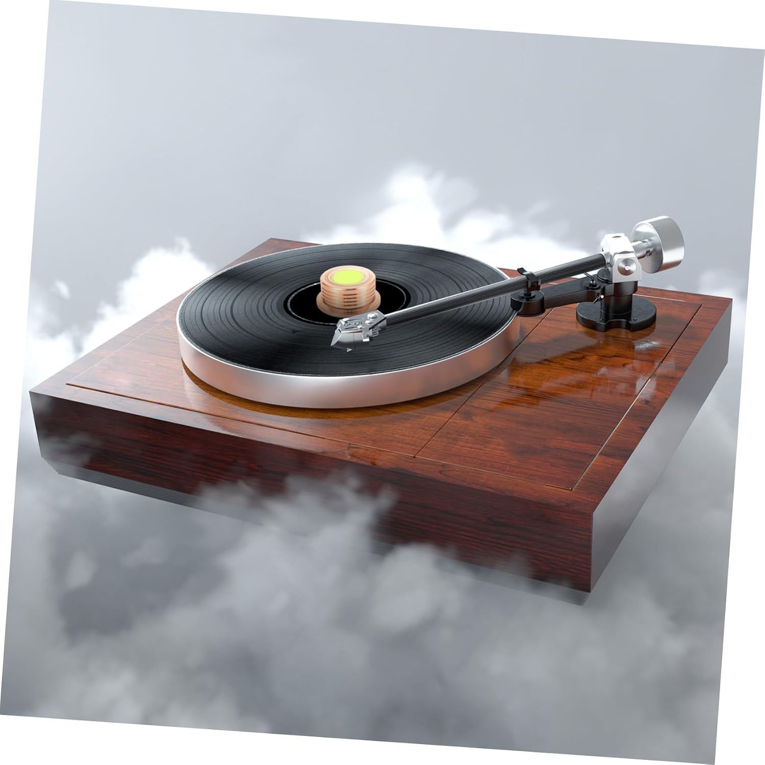 NOLITOY Vinyl Record Weight Stabilizer Clamp Made of Sturdy Aluminum Alloy for Disc Turntables, Designed to Stabilize Frequency and Sound Quality with Golden Finish