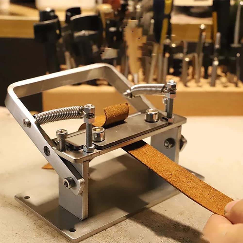 Macchina Scarnitrice Manuale Per Pelle 35 Mm – Spacca Pellame Da Banco – Per Cuoio E Pelle Conciata