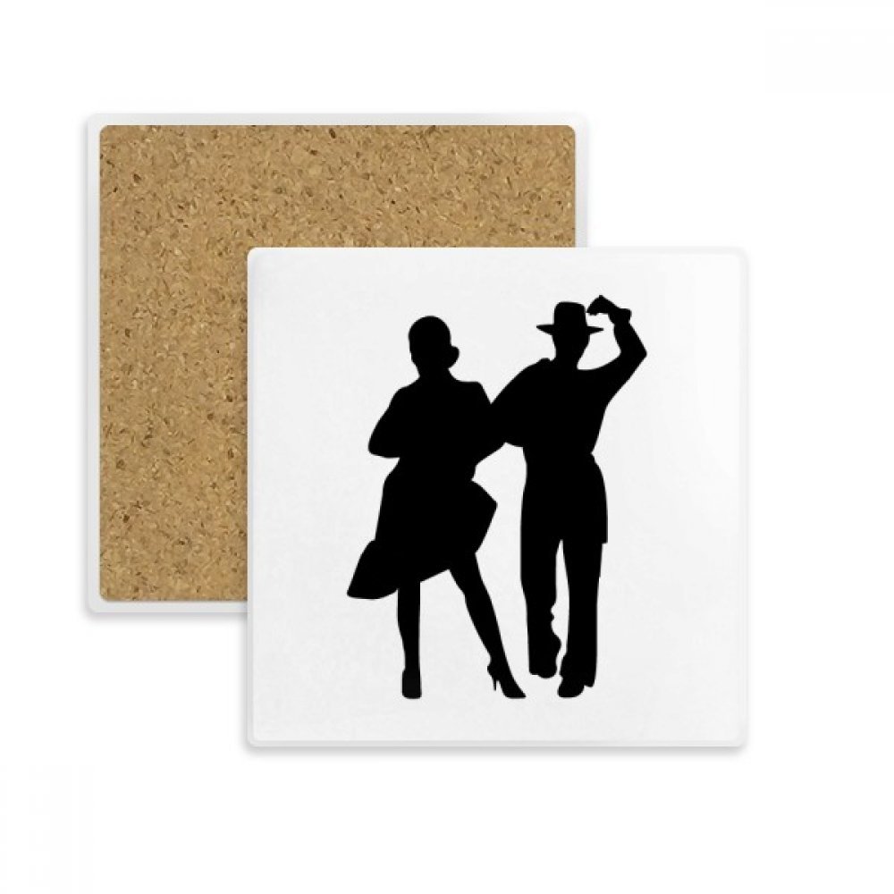 Duo Danse dessous de verre multicolore et support de tasse absorbant en pierre