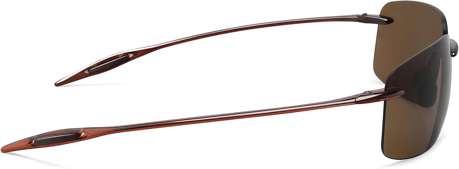 JULI Sports Sunglasses for Men Women Tr90 Rimless Frame for Running Fishing Golf Surf Driving MJ8009 - Image 5