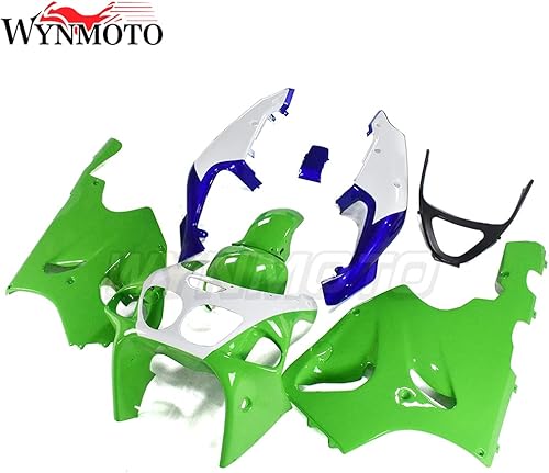 Miniatura 3 de Kit de carenado de motocicleta apto para Kawasaki ZX-7R 1996 97 98 99 00 01 02 2003 ZX7R 1997 1998 1999 01 02 ABS Carrocería de plástico verde y