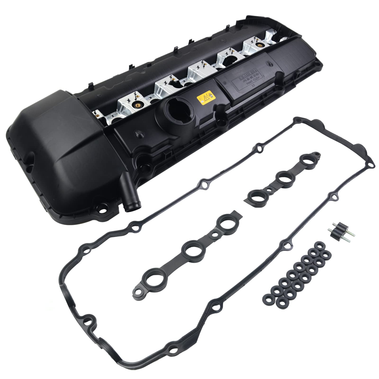 Bisenya Couvercle de soupape de culasse de moteur Compatible avec les séries 3 5 7 E46 E39 E38 X5 E53 Z3 E36 11121432928