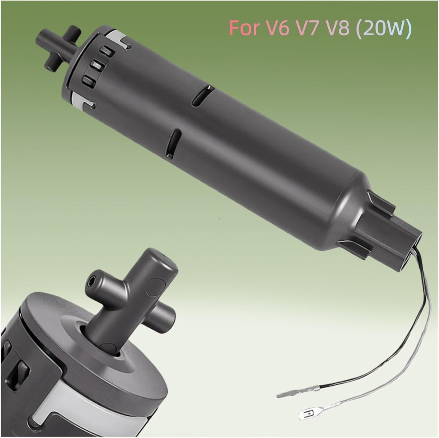 Soft Brush Head Motor Assembly Accessory - Compatible with Dyson V6 V7 V8 V10 V11 Vacuum Cleaner Soft Plush Roller Nozzle Motor 20W/30 Replacement Part(1pcs 20W V6 V7 V8)