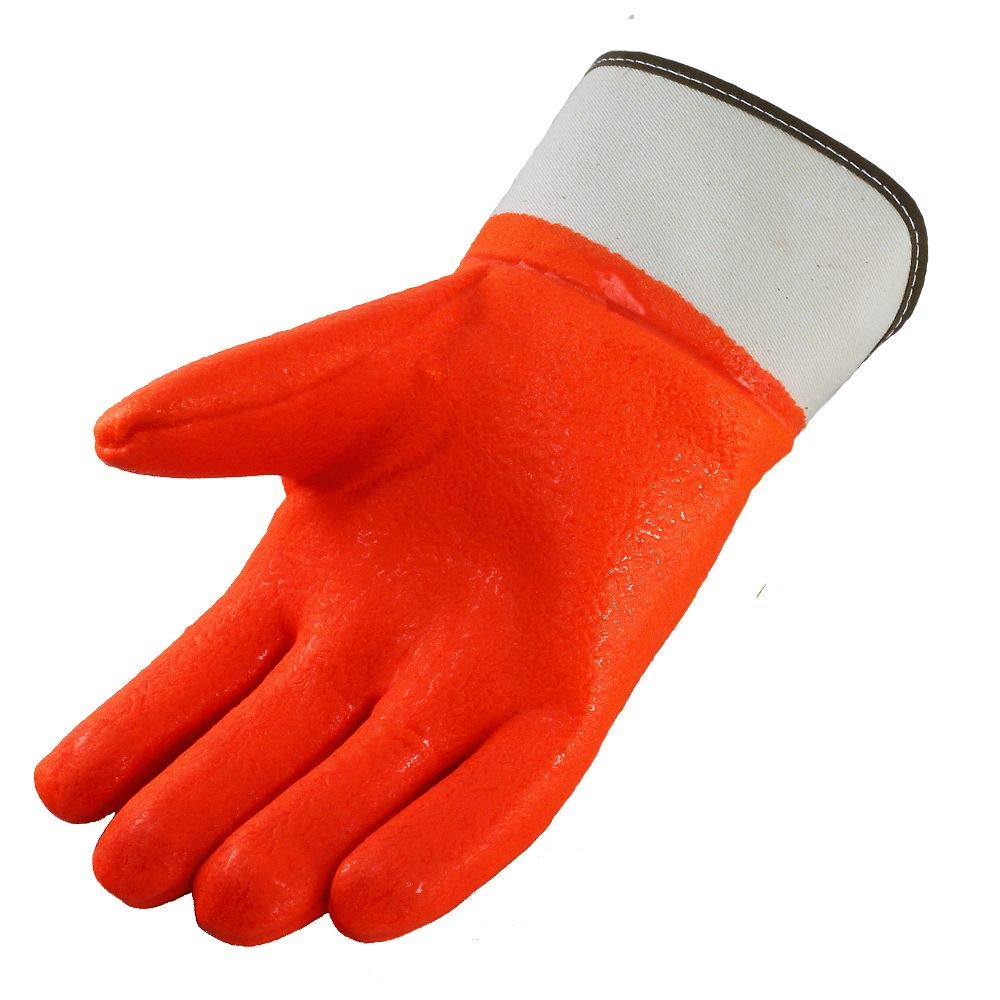Galeton 7210 Comet con aislamiento PVC recubierto guantes, seguridad puño, grande, naranja (Pack de 12)