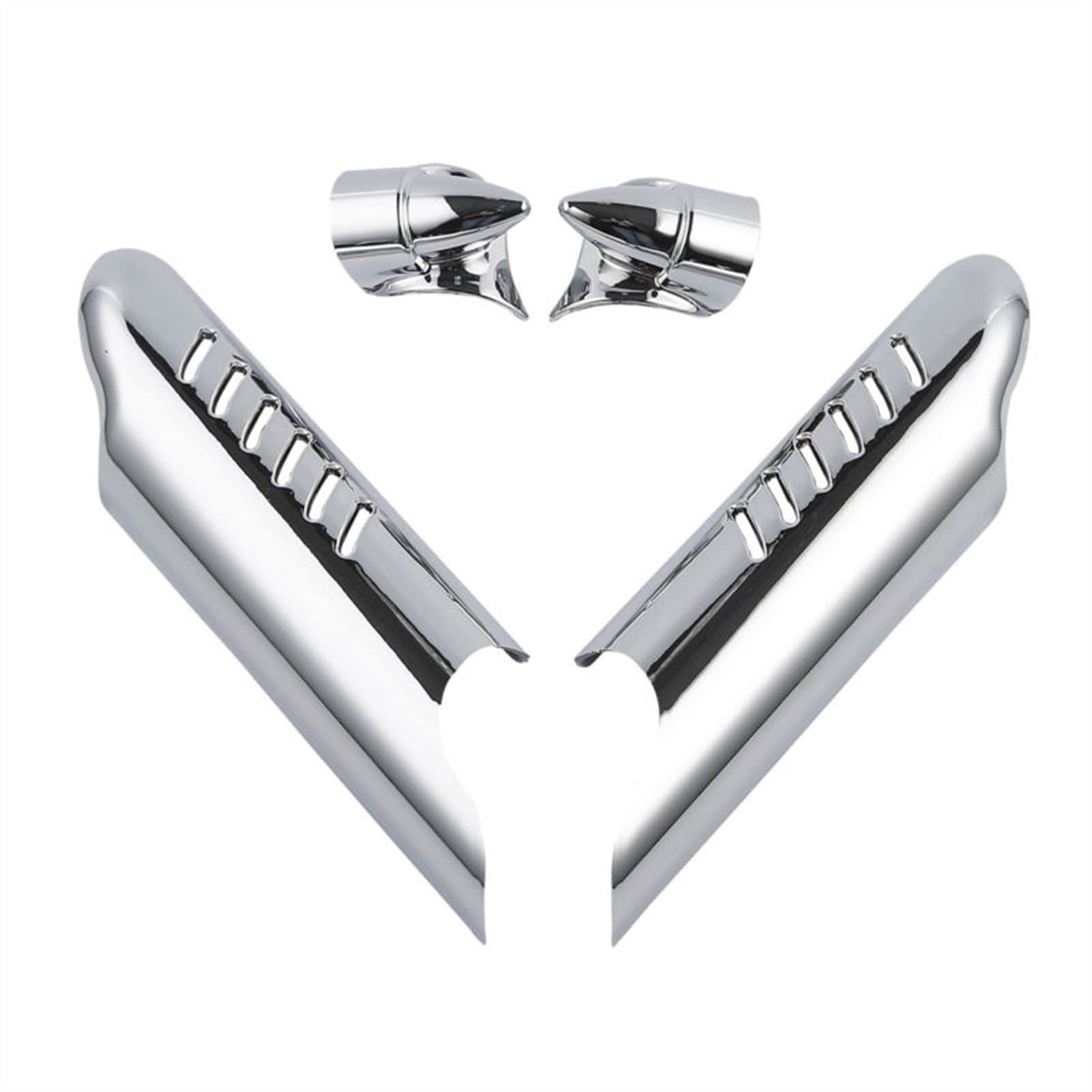 Couverture de boucliers déflecteurs jambe fourche moto pour Harley Electra Glide Road King - 8