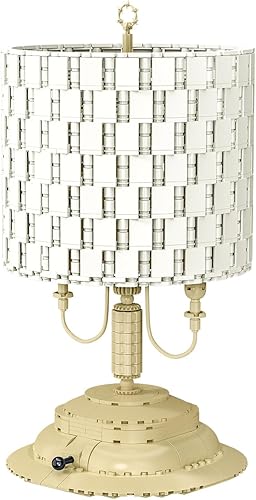 Kit de construcción de lámparas de mesa modernas con luces LED, modelo decorativo para el hogar, familia, bloques de construcción, juguete para