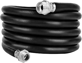 3/4 Inch NPT Fuel Transfer Hose, 10 Feet Rubber Fuel Transfer Pump Tank Tube for Dispensing, High Performance Oil Hose for Diesel, Gasoline, Grease, Kerosene, Biodiesel