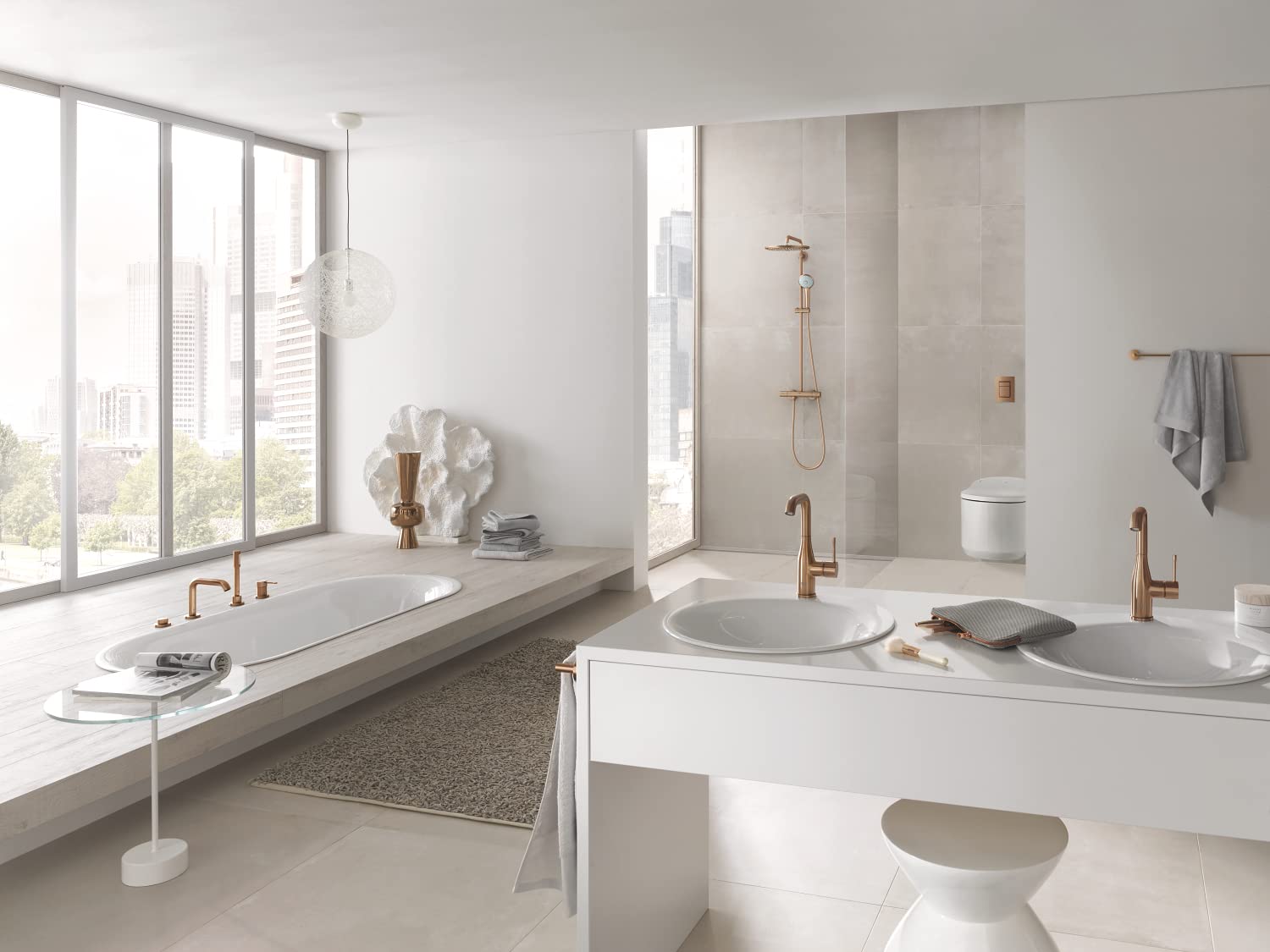 Grohe Essentials Becherhalter/Brushed Warm Sunset