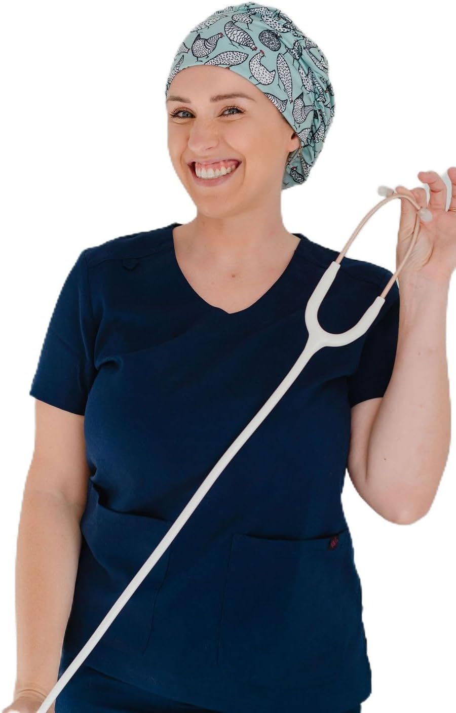 Soft Stretchy Scrub Caps for Women – Buttery Soft, Breathable, Sweat Wicking Nurse Cap, No Headache Fit, Medical Hair Cover