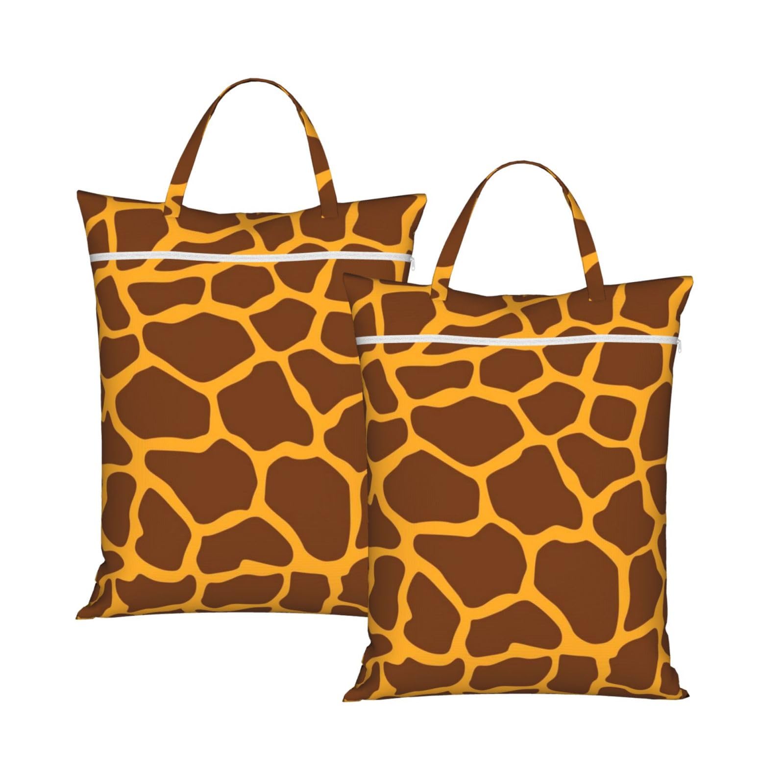 YFSGDLBN Giraffe Print printed Travel dirty laundry bag clothes pack Storage Basket Bag