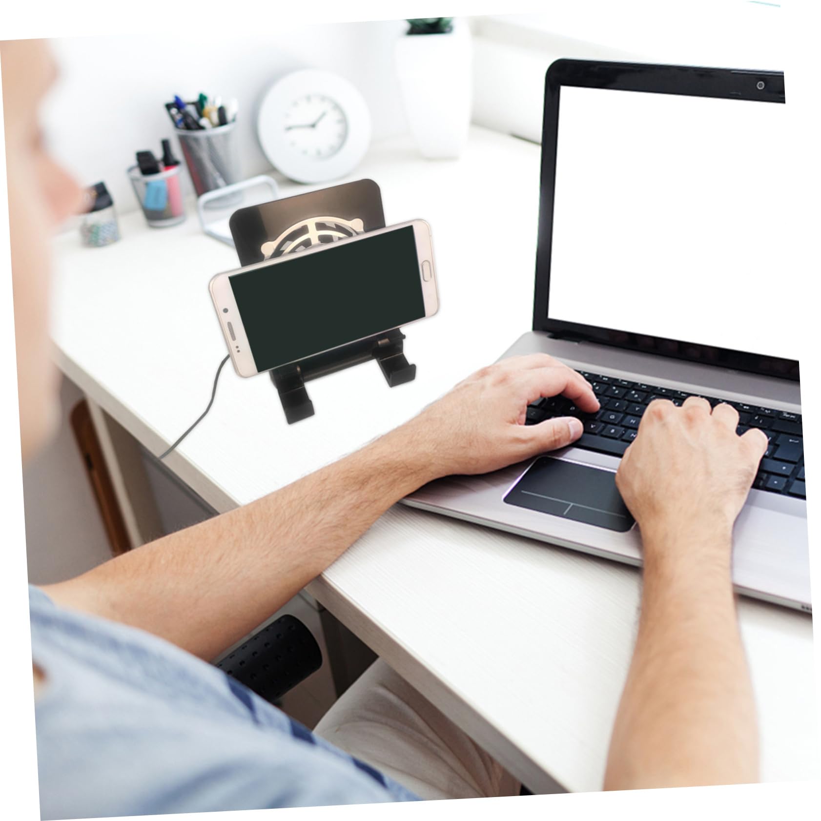 UKCOCO 3pezzi Supporto Ventilato Per Switch e Dispositivi Mobili Ventilatore Usb Portatile Per Giocatori Design Compatto e Silenzioso Compatibile Con Tablet e Smartphone Raffreddamento