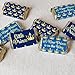 Blue and Gold Little Prince Baby Shower Mini Chocolate Candy Bar Wrapper Labels, Party Favor Stickers - 45 Count