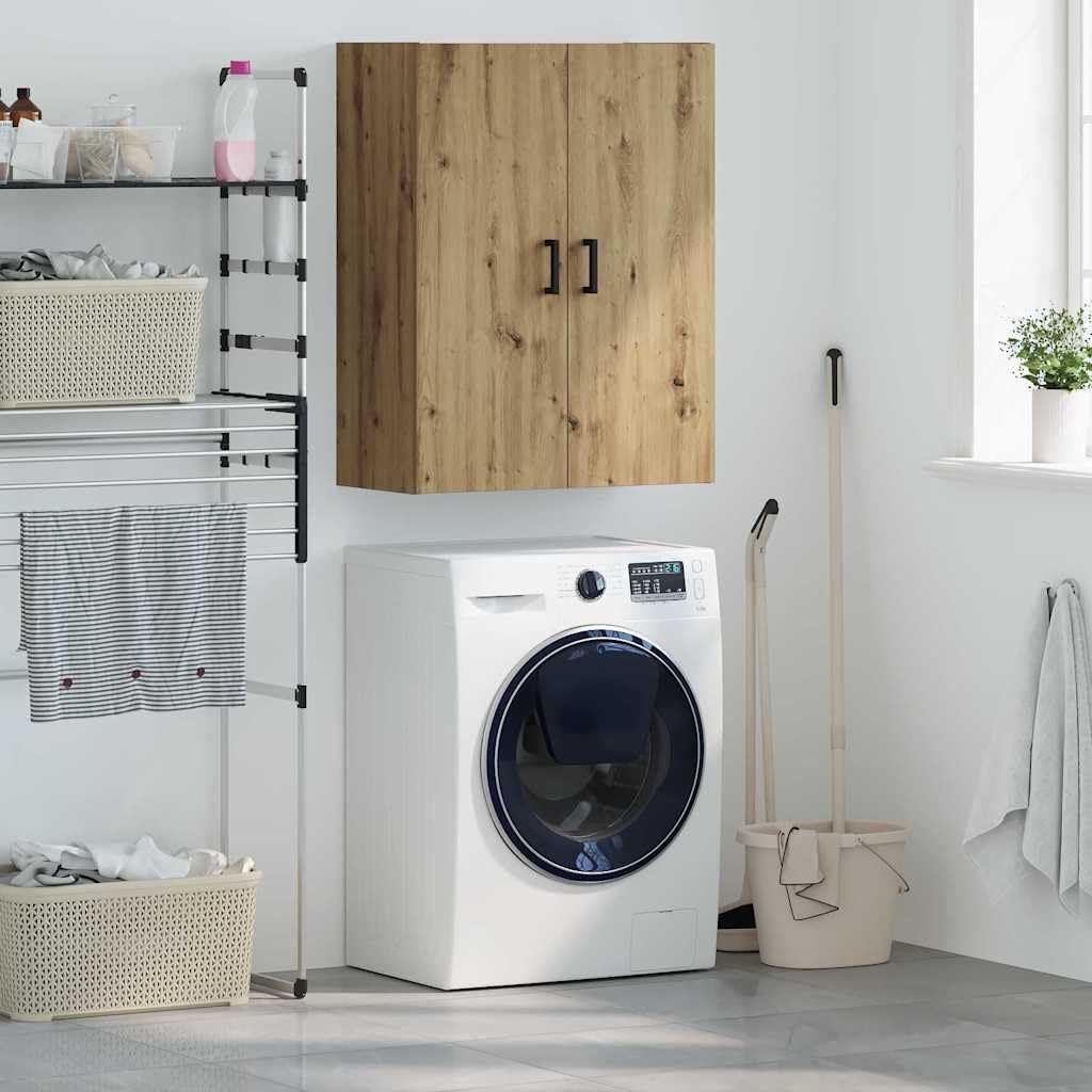Braun Szafa montowana na ścianie, 69,5 x 34 x 90 cm, materiał drewnopochodny, z 2 drzwiami, oszczędność miejsca do przechowywania, do salonu, sypialni, uniwersalny mebel