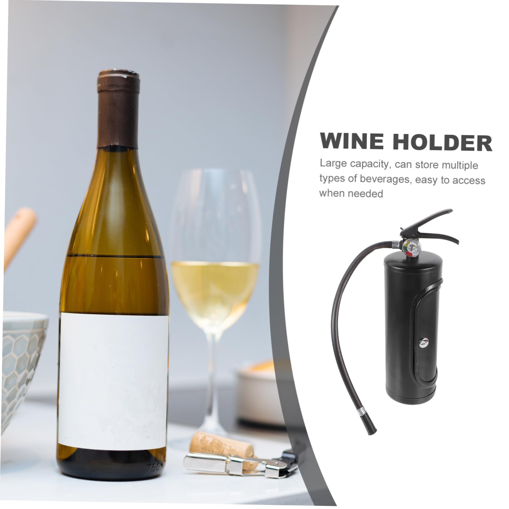 Scatola Per Vino Estintore in Metallo Contenitore Creativo Per Whisky Mobiletto Mini Bar Ampio Spazio Per Vigili Del Fuoco e Regali Uomo Per Aperitivi e Feste