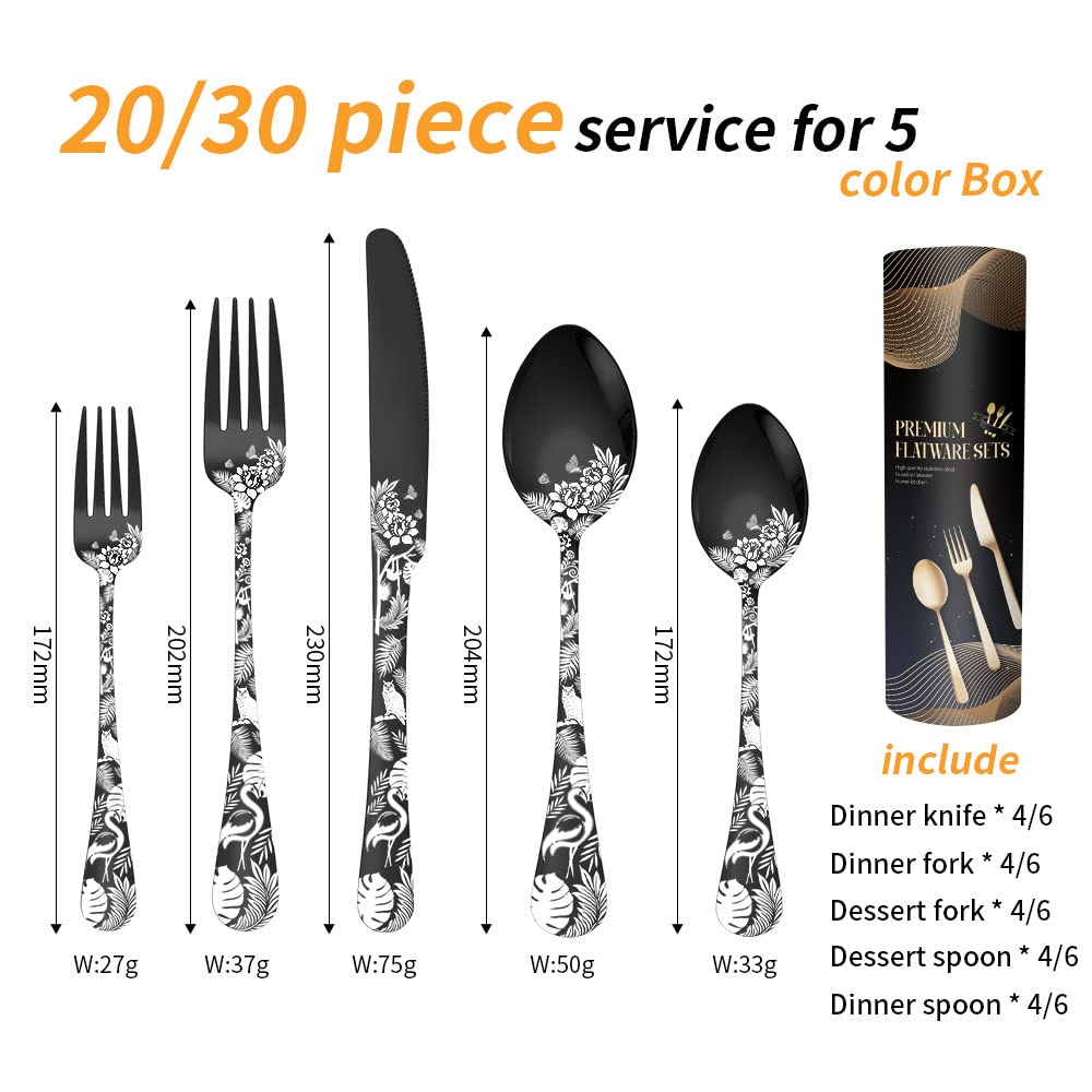90 Piece Goldware Set Service For 18,Premium Stainless Steel Flatware Set,Mirror Polished Cutlery Utensil Set,Durable Home Kitchen Eating Tableware Set,Include Fork Knife Spoon Set,White Round Handle