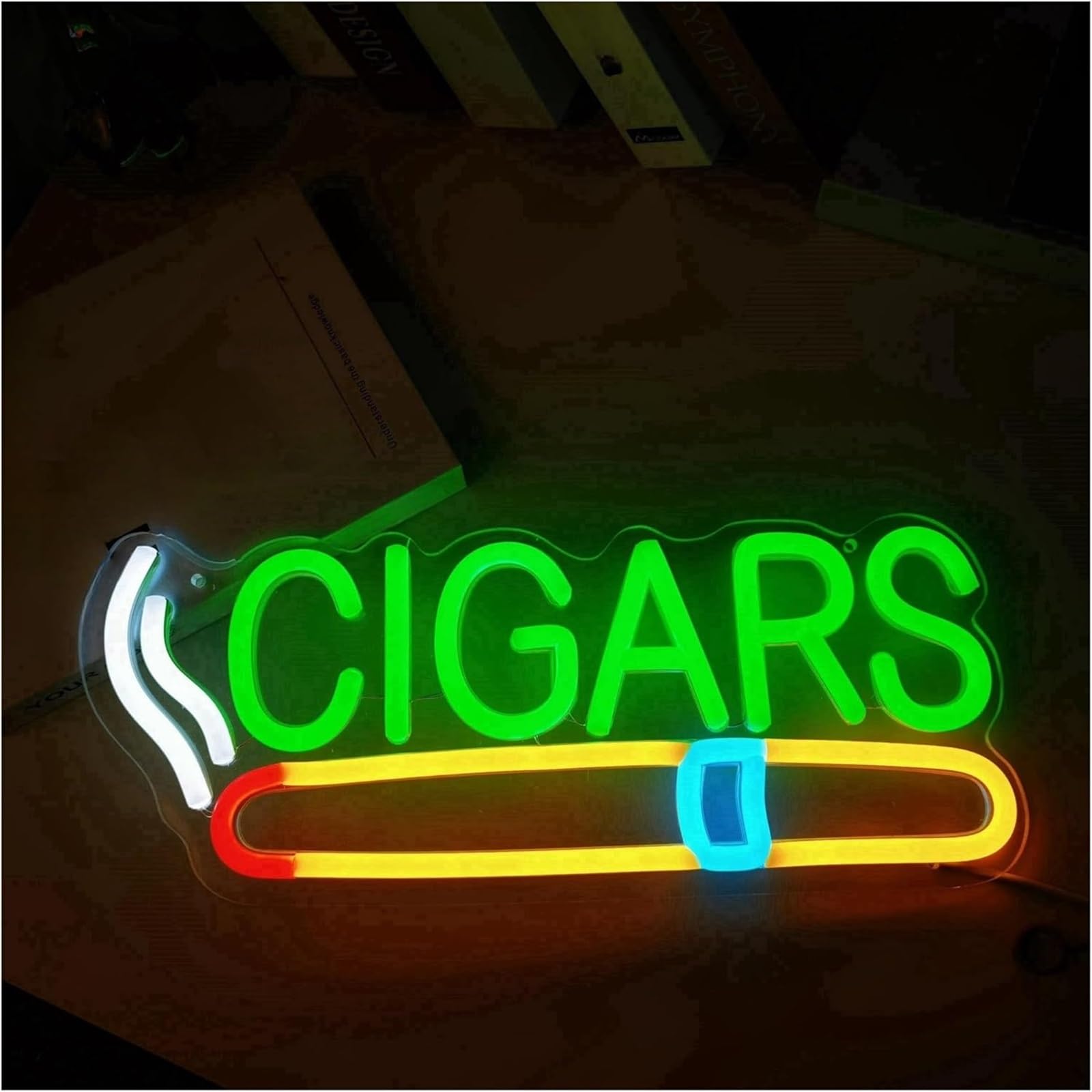 Insegna luminosa al neon Per insegne al Per neon per negozi di sigari, per decorazioni saloni bar per, per caverne per uomini