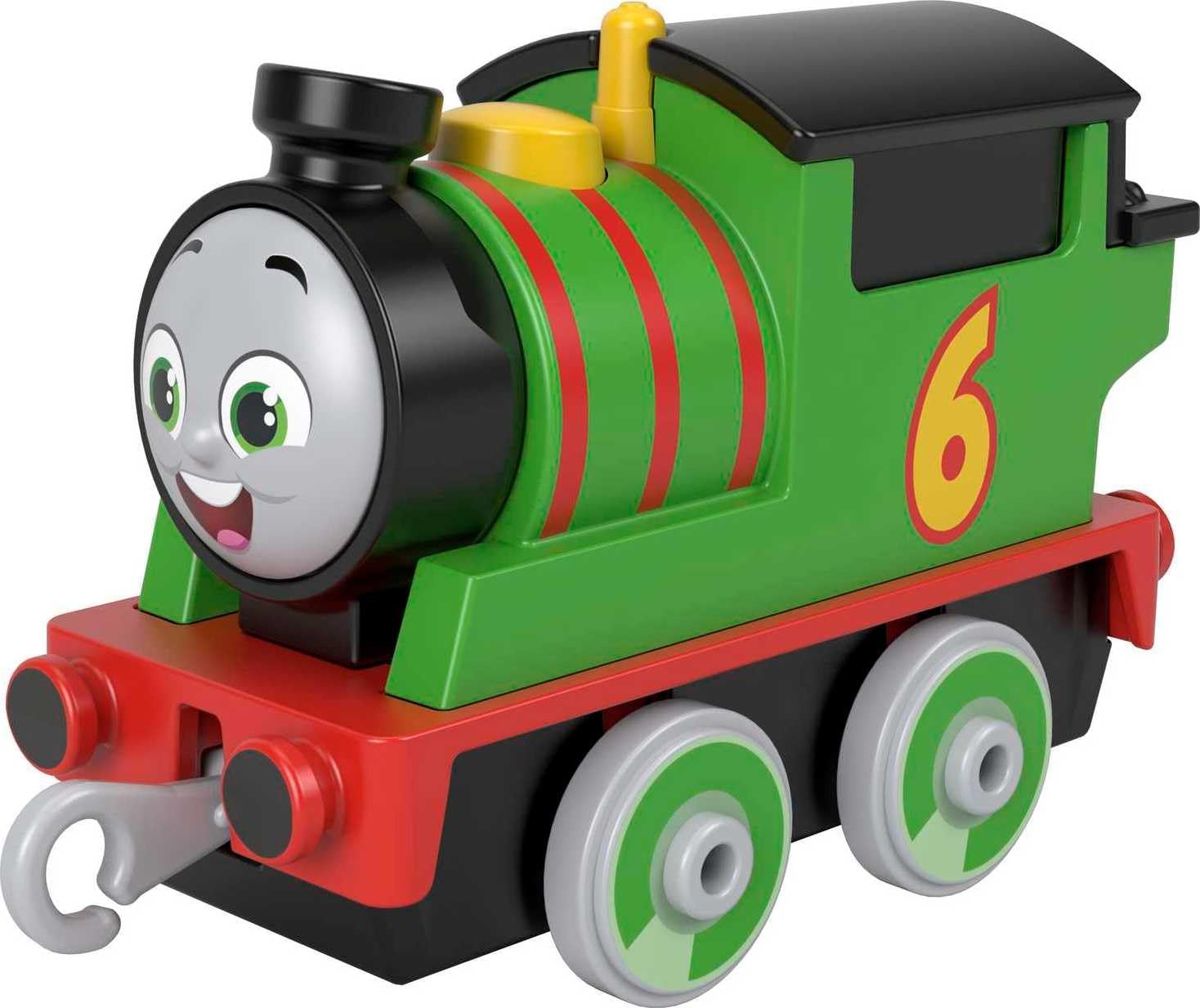 Thomas & Friends Fisher-Price Percy die-cast Push-Along Toy Train Engine for Preschool Kids Ages 3+