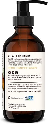 Miniatura 7 de Banyan Botanicals Nirgundi Oil+ - Aceite de hierbas ayurvédicas orgánicas - Limpieza y relajación - Aceite de masaje muscular y articular - 8 onzas