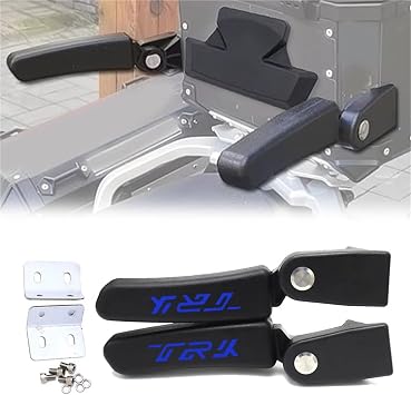 Handle part Motorcycle Passenger Rear Folding Case Box Seat Armrest Kit Accessories For Benelli TRK251 TRK 251(Blue)