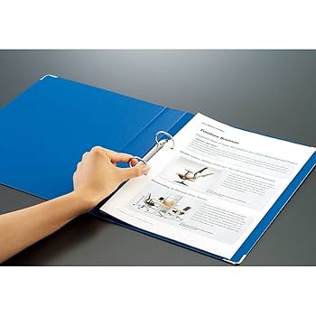 Amazon | コクヨ ファイル リングファイル A4 縦 2穴 青 フ-480B