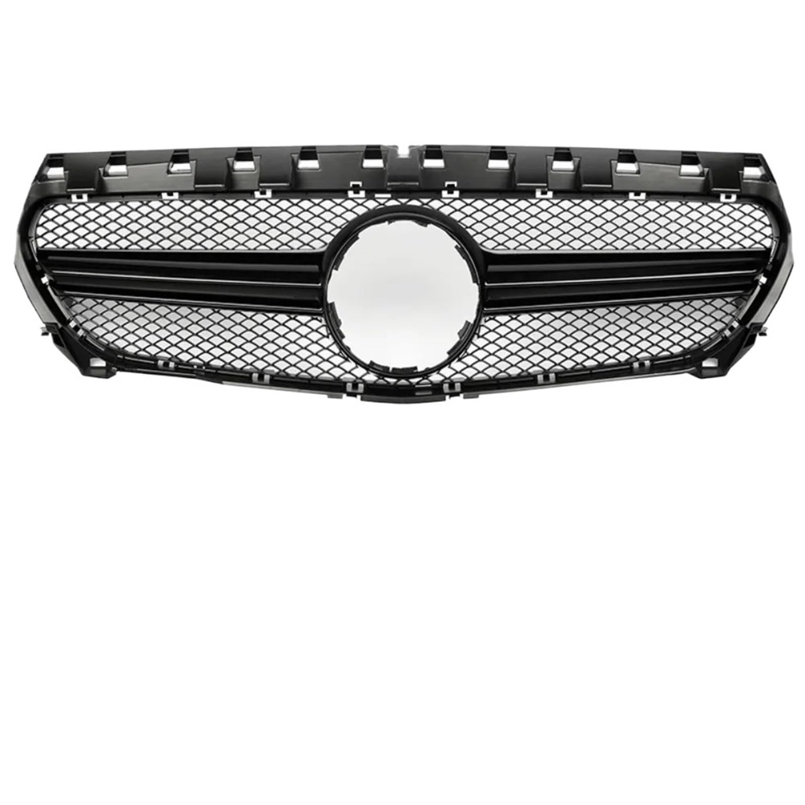 Pasuje do Mercedesa C117 W117 Pasuje do Benz CLA 2014-2019 Przedni zderzak Grille Inlet Grill GT Diamond Tuning Facelift osłona chłodnicy(WHITE)