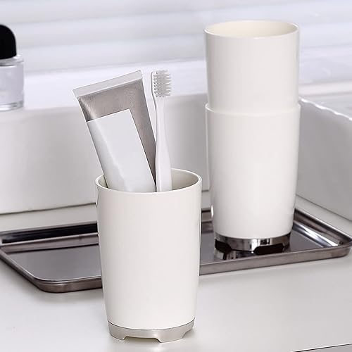 Miniatura 5 de Soporte para cepillos de dientes de 10.1 fl oz, organizador para cepillos de dientes, soporte para cepillo de dientes, tazas y pastas de dientes,