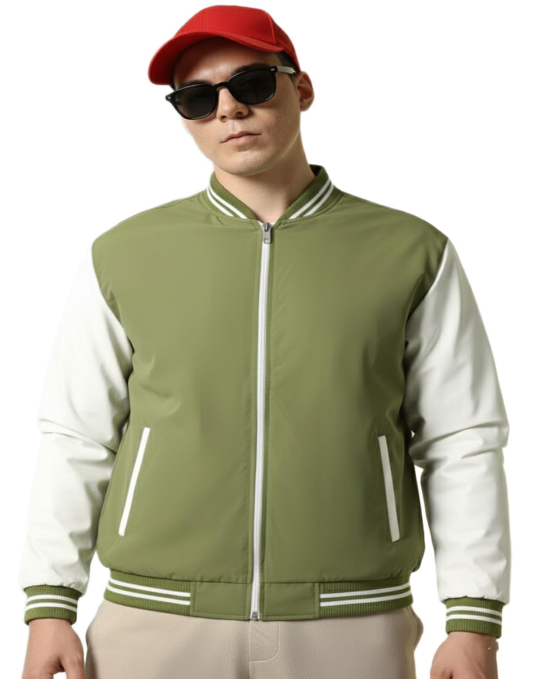 maykr Men’s Color Block Bomber Jacket Casual Winter Jacket-picture-23