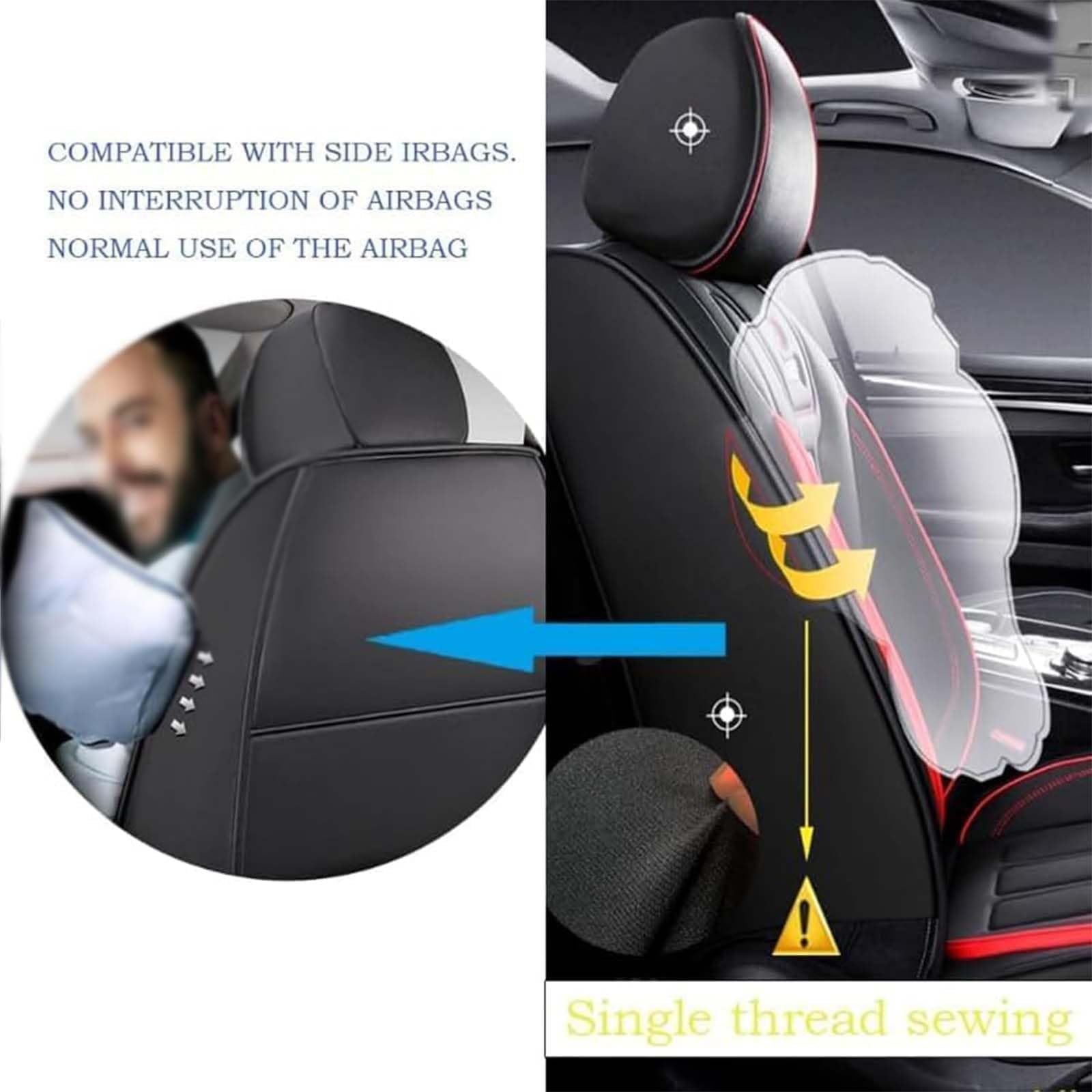 Housse siège Auto pour VW Transporter T7 2025- | protection voiture impermeable couvre siege cuir pu antiderapant respirant coussin protecteur durable anti-salete