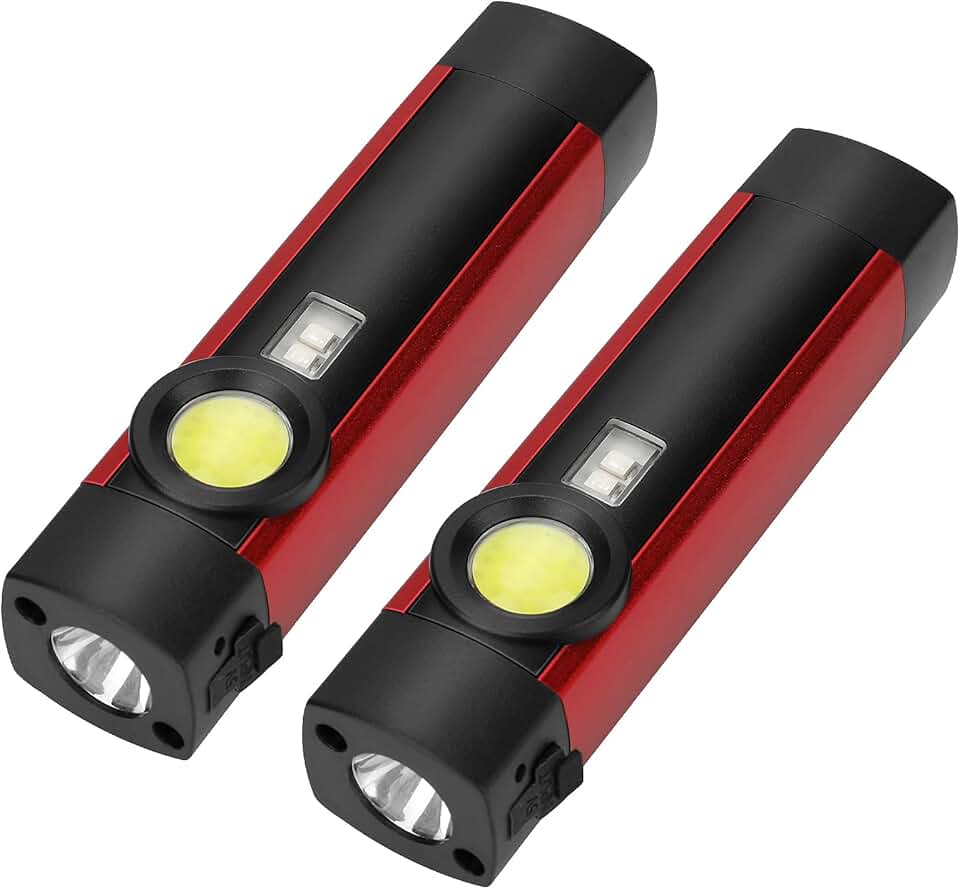 flashlight with on side