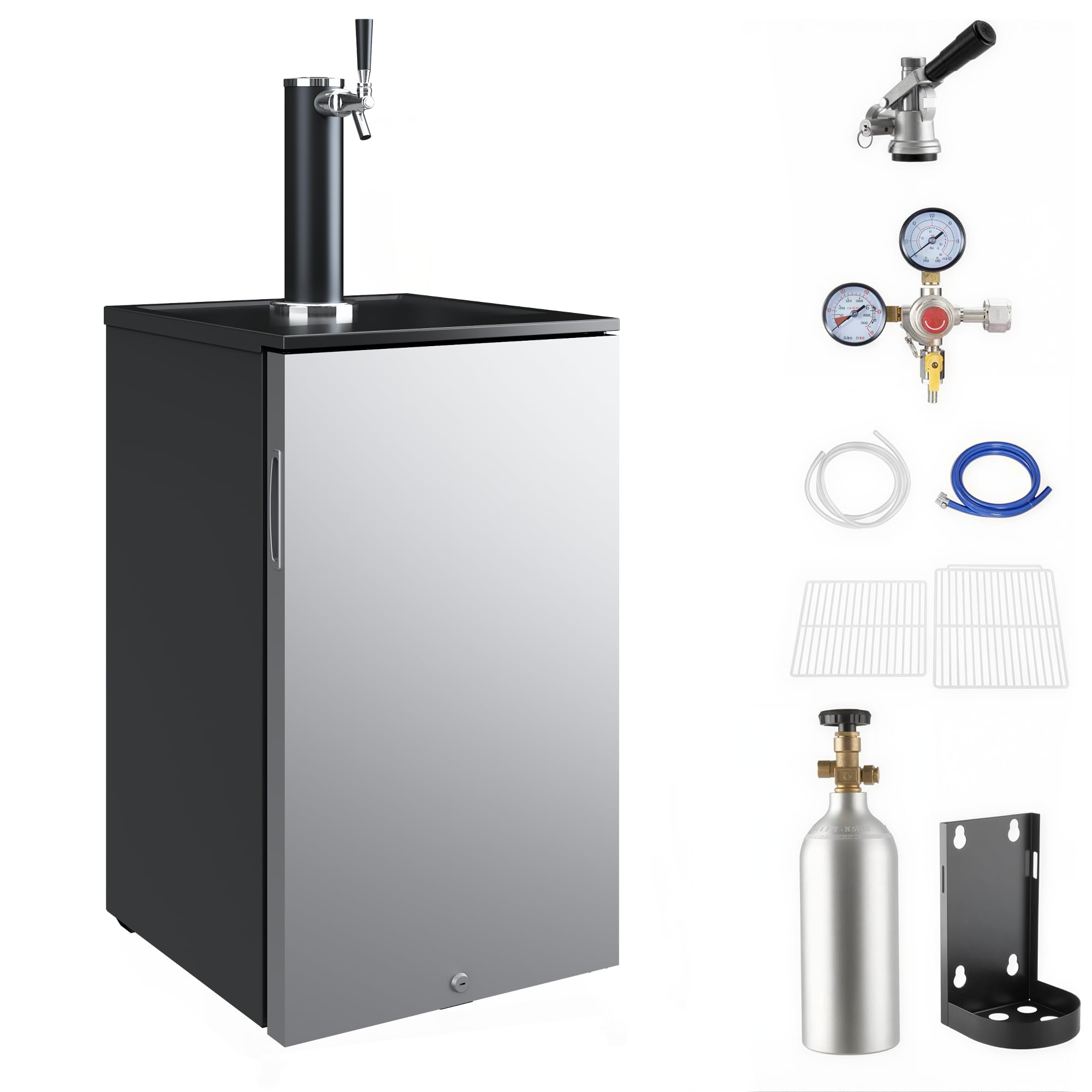 Idealhouse 1Ni-Ve-cIdbjm-0ZZAisUP2pzcTf0 3.3 cu ft Kegerator Stainless Steel
