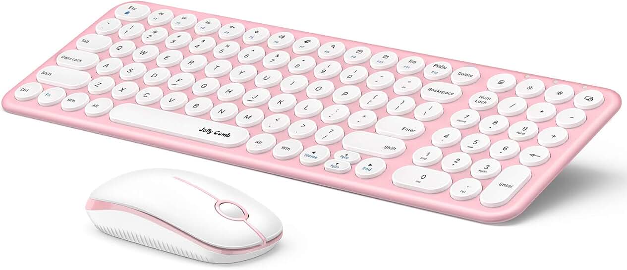 wireless keyboard and mouse pink