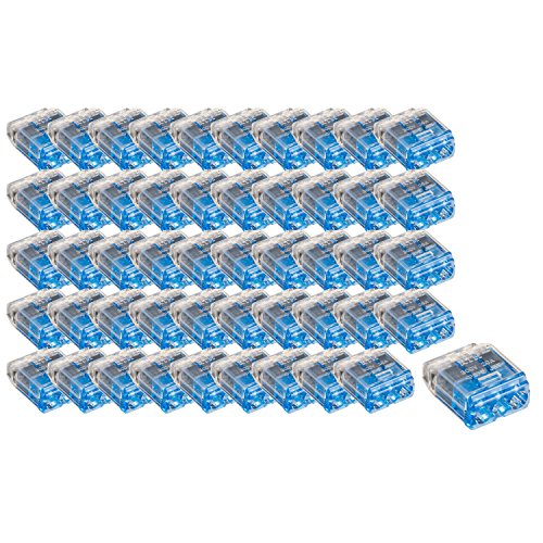 JAPPY 差込形電線コネクタ 青透明 50個 QLX3-JP-BCL