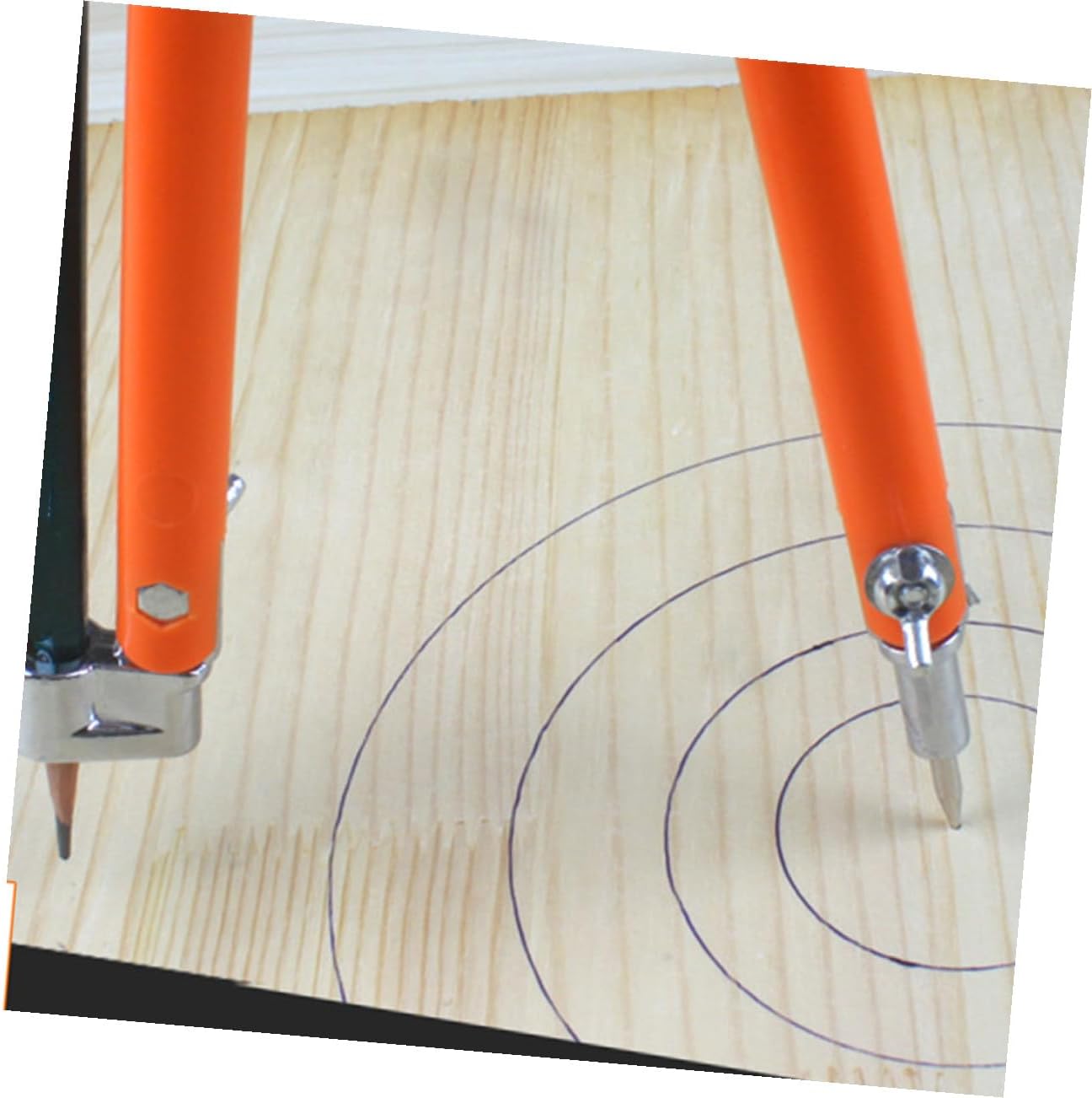 Carpenter Woodworking Compass Pencil Scribing Marking Tool Large Diameter Adjustable Precision Drafting Compass for DIY Carpentry and Construction