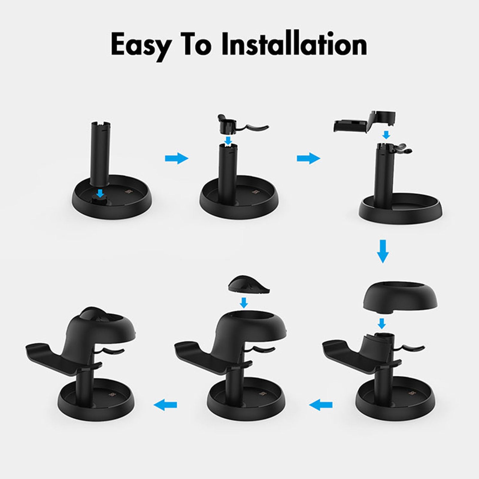 SHEAWA Support de casque VR pour Vision Pro/PICO 4/PSVR 2/Meta Quest 3/Quest 2/Rift S VR Accessoires
