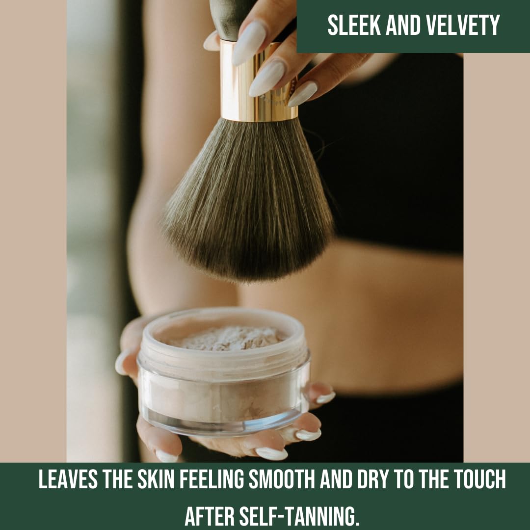 Bronze Cactus Quick-Dry Powder Kit l Removes Sticky, Tacky Feeling l Hydrates Skin l Includes Powder & Brush l Dermatologically Tested, Vegan-Friendly, Talc-Free l All Skin Types l .5oz