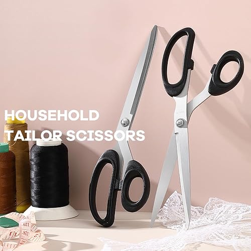 Miniatura 2 de Tijeras de tela profesionales de 10 pulgadas para cortar tela  Tijeras de tela resistentes para corte de cuero, tijeras de costura industriales