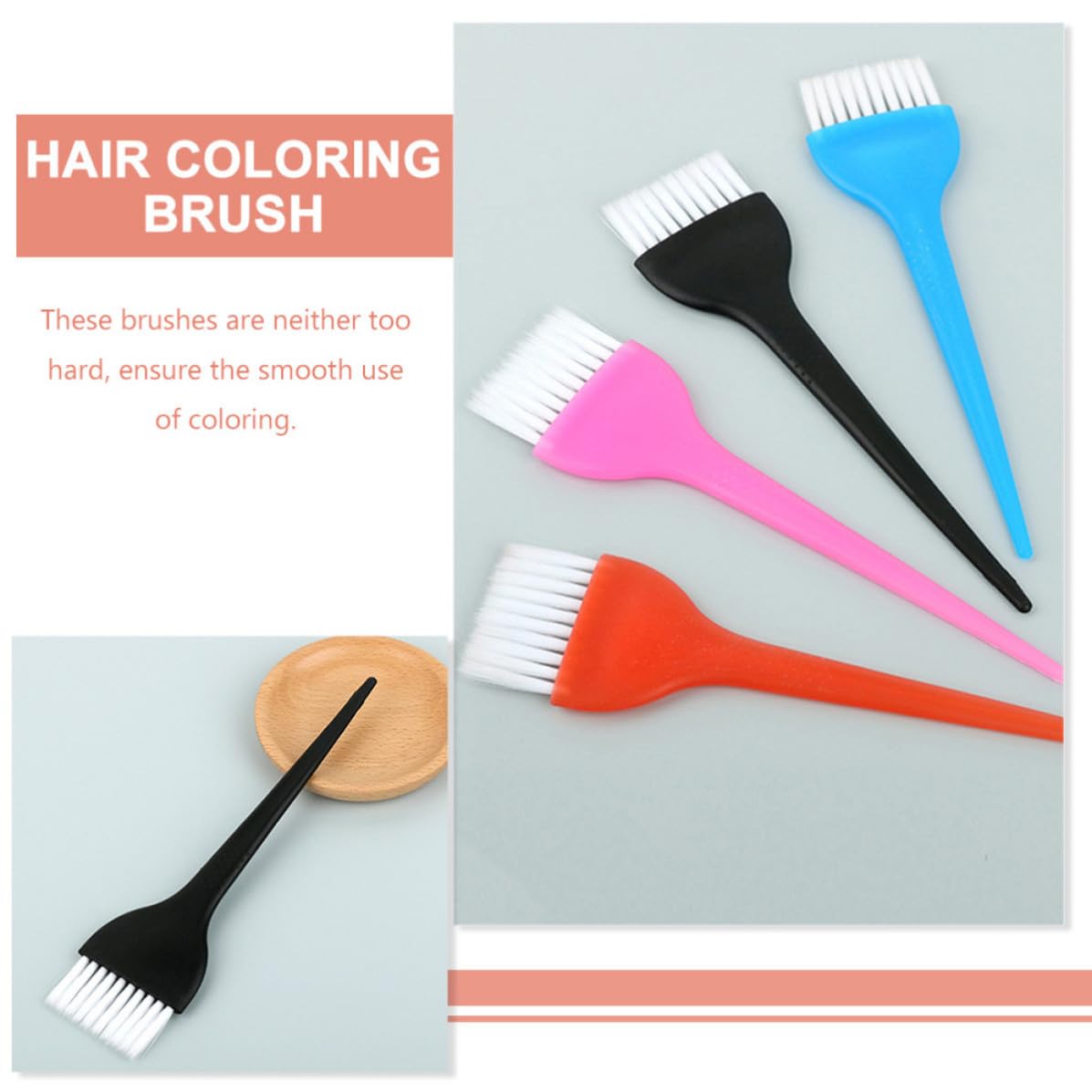 12pcs Hair Color Brush Applicator with Flexible Nylon Bristles