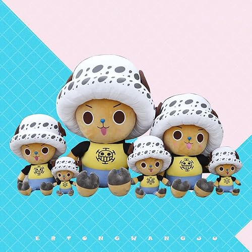 Miniatura 2 de Muñeco de peluche de anime, figura de peluche suave, coleccionable de dibujos animados, muñeca de felpa suave para decoración del hogar del automóvil