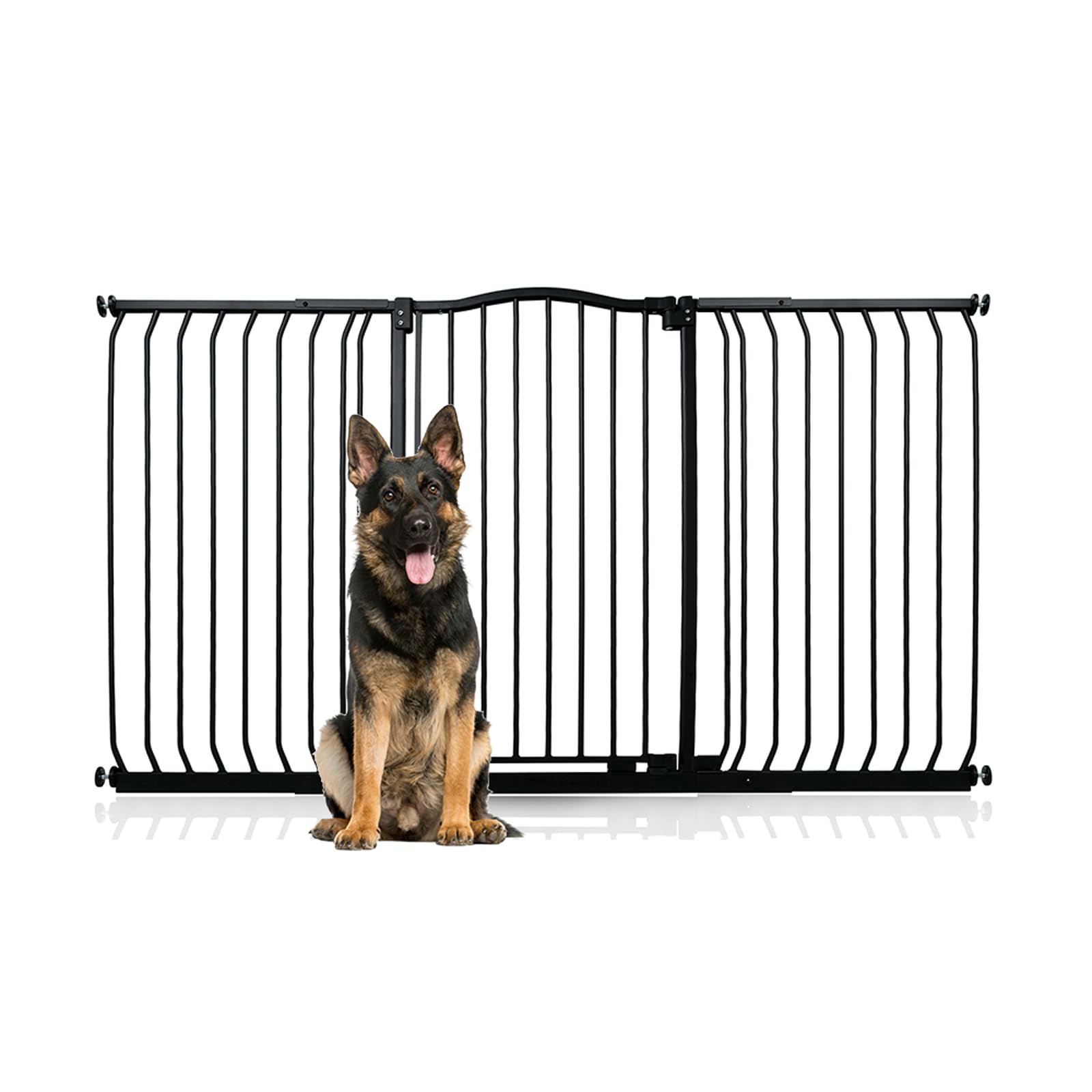Bettacare Extra Tall Curved Top Dog Gate161Cm170CmMatt BlackExtra Tall 100Cm In HeightPressure Fit Pet Gate from B&Q