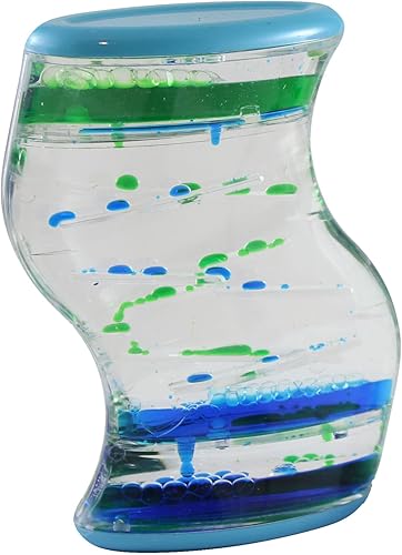 Miniatura 4 de 1 temporizador de goteo dual de líquido  Tarro de calma  Movimiento calmante y calmante  Temporizador líquido juguete sensorial de oficina