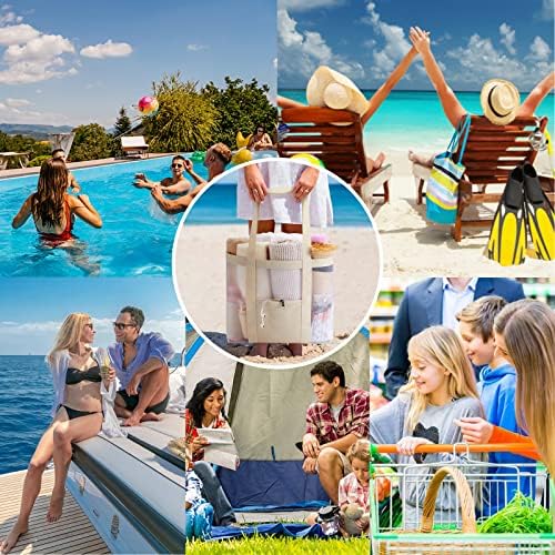 KALIDI Mesh Beach Bag Large Tote Bag Lightweight Foldable Beach Tote with Zipper Pocket for Women Vacation Beach Pool Trip 7 KALIDI Mesh Beach Bag Large Tote Bag Lightweight Foldable Beach Tote with Zipper Pocket for Women Vacation Beach Pool Trip