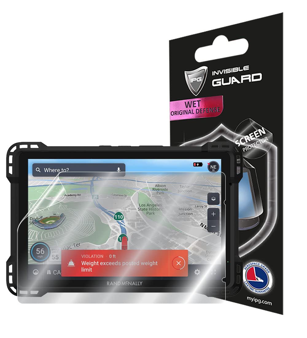 IPG For Rand McNally TND 1050 10-inch GPS Truck Navigator Screen Protector Invisible Ultra HD Clear Film Anti Scratch Skin Guard - Smooth/Self-Healing/Bubble -Free for TND 1050