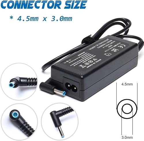 Miniatura 3 de Cargador de portátil de 45 W para HP 15-CS 15-CP 15-DA 15-DB 15-DY 15-EF:15-ef0023dx ef0021nr ef0875ms 15-cs3055wm 15-cs3075wm 15-cp0053cl 15-dy2