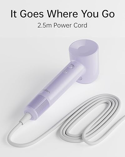 Miniatura 8 de Laifen SE Lite Secador de pelo, secador de pelo iónico negativo con motor sin escobillas de 100,000 RPM para secado rápido, secador de pelo de bajo