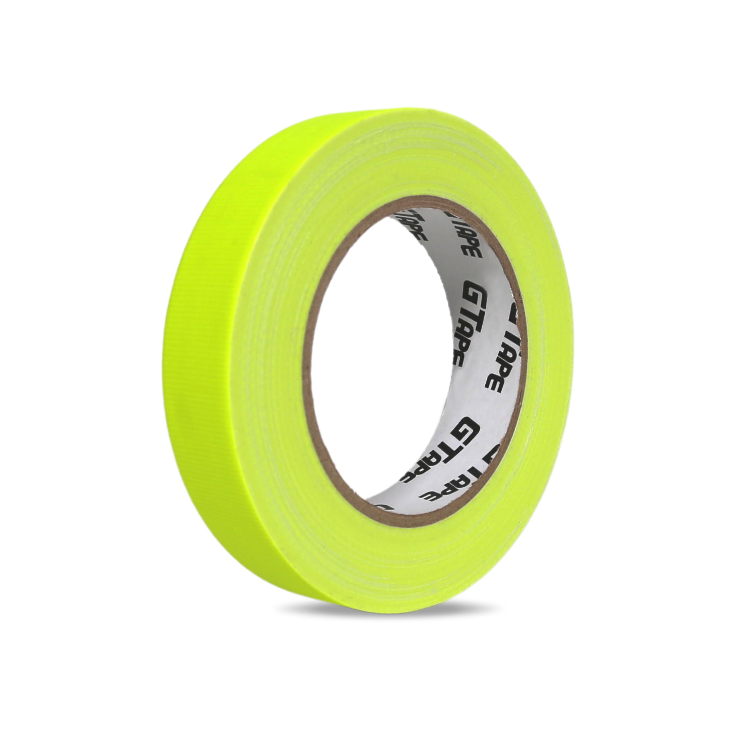 GTAPE Colored Gaffer Tape | Weatherproof | Matte | No Residue | Easy Tear | Used for Masking, Marking, Labeling & Crafts | Length: 25m | 1 Roll (24mm, Fluorescent Yellow)