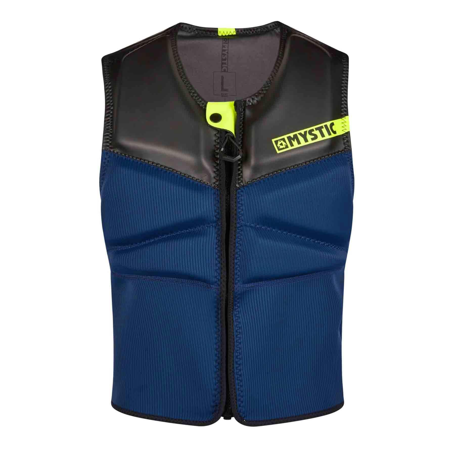 Mystic 2023 Block Kite Surfing Front-Zip Impact Vest - Grey