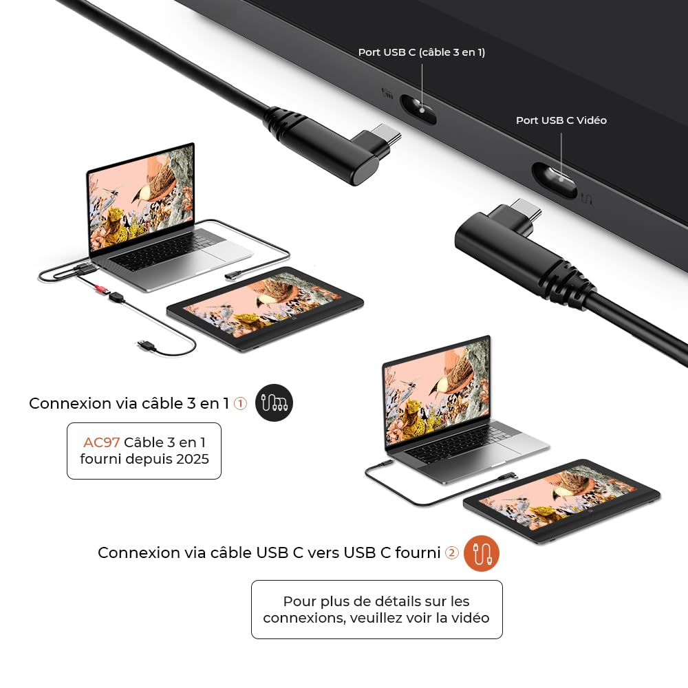 XP-PEN Artist Pro 16 (Gen 2) Tablette Graphique Dessin Écran Laminé Stylet 16K Pressions 2560x1600 159% sRGB
