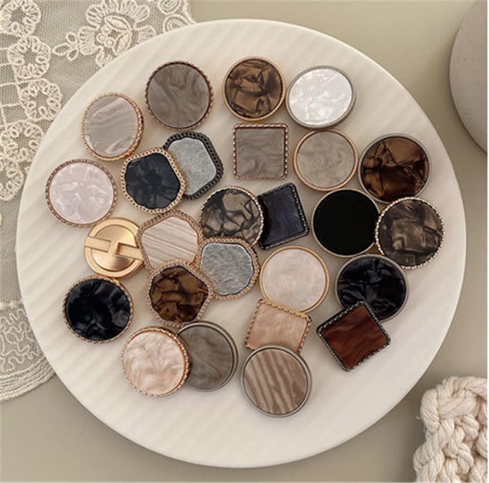 UNICRAFTALE 40 stuks knopen met schacht van legering, 15 mm diameter, halfrond, blazer, metalen kralendoppen, halve koepel voor het naaien van kleding, jassen, jurken